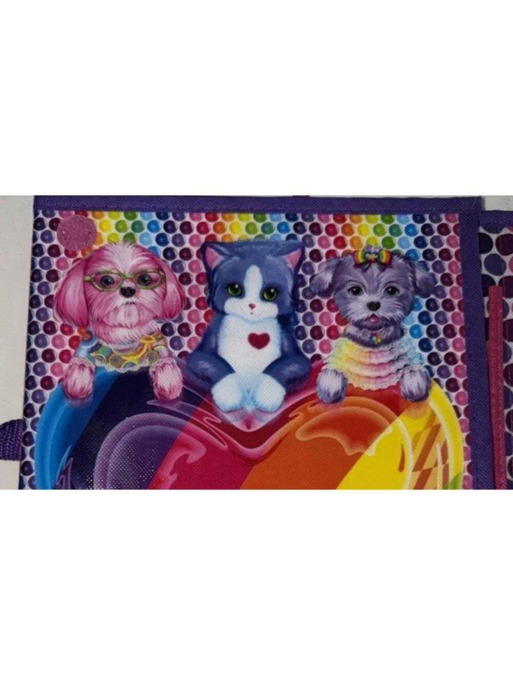 Lisa Frank Husky Trifold Portfolio School Binder Folder 2020 10x13 new stickers